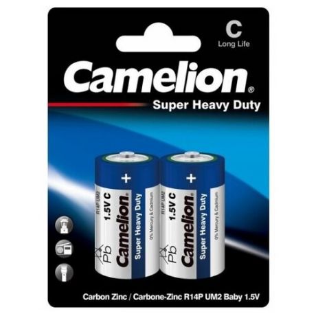 Батарейка C - Camelion R14 Blue R14P-BP2B (2 штуки)