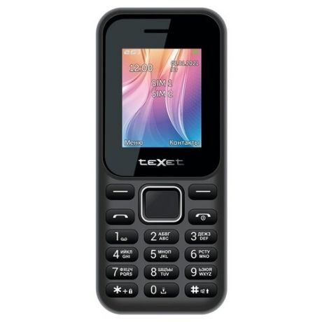 Мобильный телефон teXet TM-123, черный