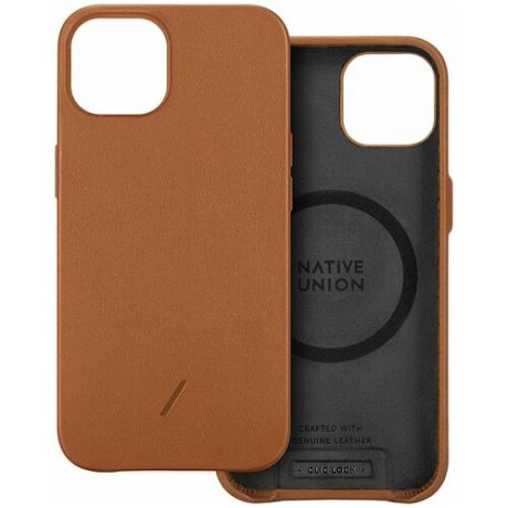 Чехол Native Union Clic Classic MagSafe (CCLAS-BRN-NP21M) для iPhone 13 (Brown)