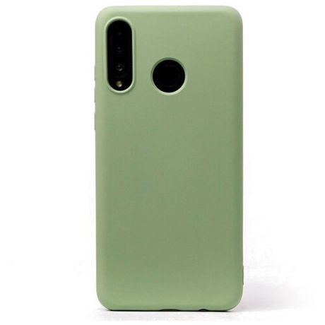 Чехол для Huawei Honor 20S/20 Lite/P30 Lite Софт тач мягкий эффект | микрофибра светло-зеленый