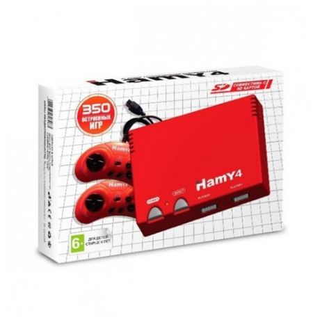 Игровая приставка Hamy 4 SD 16- bit - 8- bit Red 350- in-1