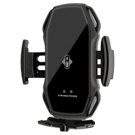 Автомобильный держатель для телефона с беспроводной зарядкой Smart Sensor A5S, Black