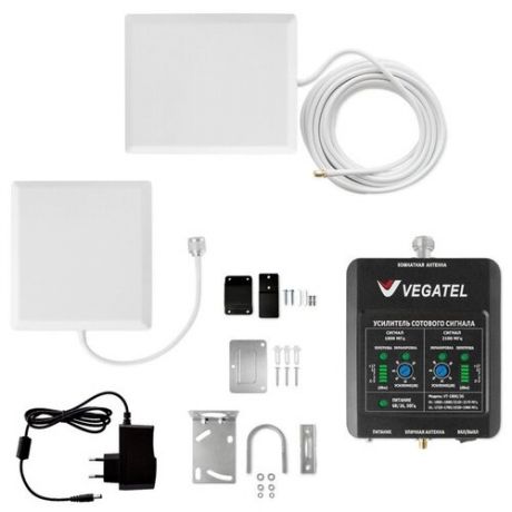 Комплект Vegatel VT - 900E/3G- kit (LED) усилитель сигнала 2G GSM 900МГц 3G UMTS 900МГц 3G 2100Мгц