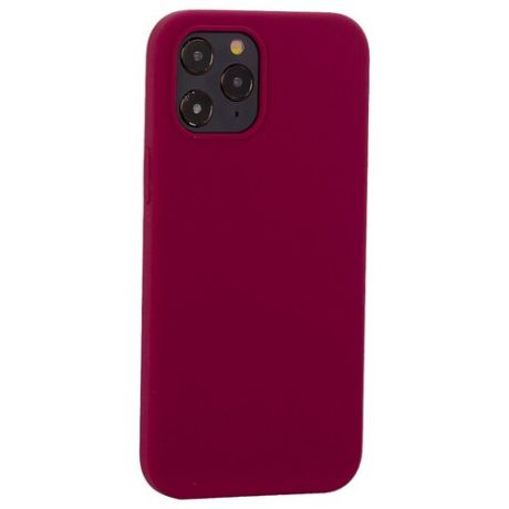 Чехол для iPhone 12 Pro Max (6.7") Silicon Case MItrifON Maroon Бордовый №52