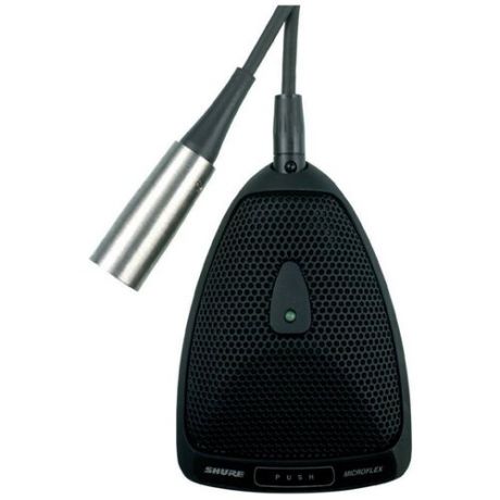 Shure MX393/O конденсаторный всенаправленный микрофон с программируемым переключателем, черный