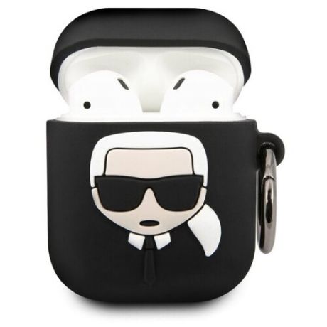 Чехол для наушников Karl Lagerfeld KLACCSILKHBK чёрный