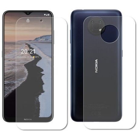 Гидрогелевая пленка LuxCase для Nokia G10 0.14mm Front and Back Matte 86455