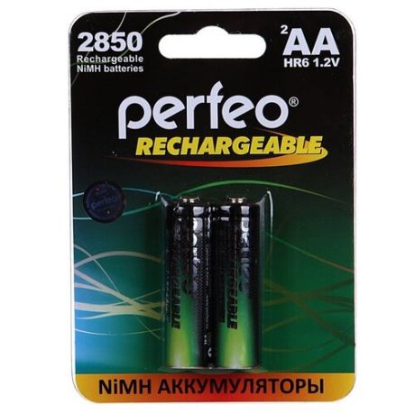 Аккумулятор AA - Perfeo 2850mAh (2 штуки) PF AA2850/2BL PL