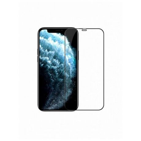 Защитное стекло для Apple iPhone 12 Mini 5.4" / Защитное стекло на айфон 12 Mini 5.4" (полная проклейка, черная рамка)