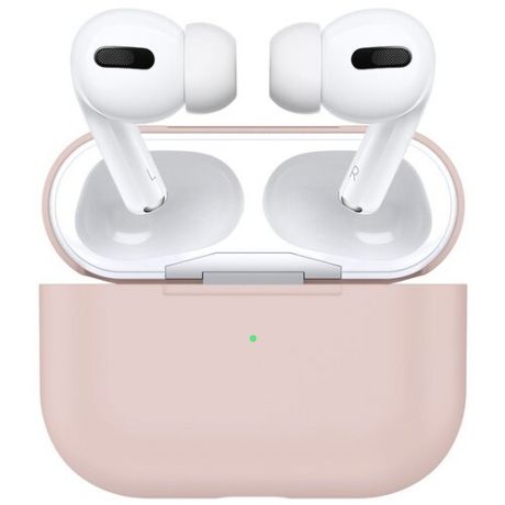 Чехол силиконовый для Airpods Pro (6), песочно-розовый, A+