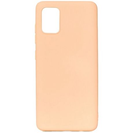 Чехол для Samsung (A515) Galaxy A51 Софт тач мягкий эффект | микрофибра светло-розовый