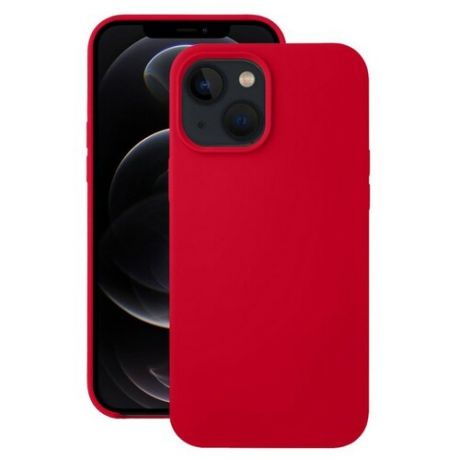 Силиконовая накладка без логотипа (Silicone Case) для Apple iPhone 13 Pro (6.1) красный