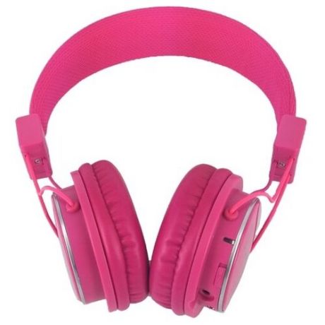 Наушники полноразмерные L-PRO 8809 . встроенный MP3 плеер , розовые