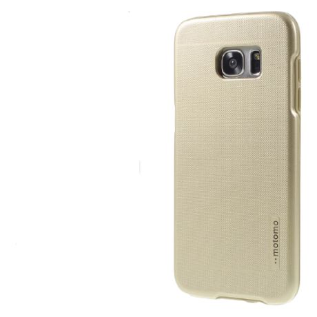 Противоударная накладка Motomo для Samsung S6 золото