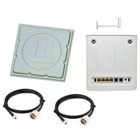 ZTE MF286 3G/4G LTE Cat.6 с панельной MiMo антенной цифриус комплект до 300Мбит/сек + 5 метров кабель