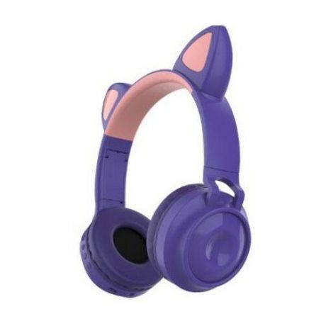 Наушники кошечки с ушками Cat Ear ZW-028 (Фиолетовый)