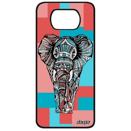 Защитный чехол для смартфона // Xiaomi Poco X3 // "Слон" Elephant Мудрый, Utaupia, цветной