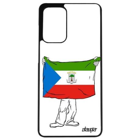 Дизайнерский чехол для смартфона // Galaxy A72 // "Флаг Бельгии с руками" Туризм Патриот, Utaupia, белый
