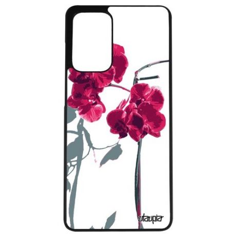 Чехол для смартфона // Galaxy A72 // "Цветы" Flower Бутон, Utaupia, красный