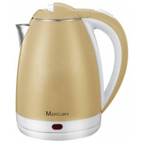 Чайник электрический Mercury, 2 л, 2000 Вт (цвет: бежевый)