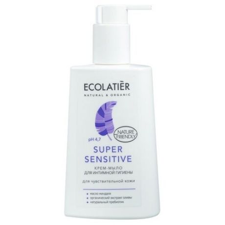 ECOLATIER Крем-мыло для интимной гигиены Super Sensitive, 250 мл