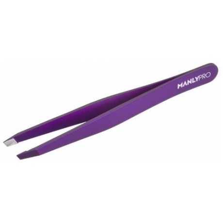 Пинцет MANLYPRO PRO для бровей TW01 фиолетовый