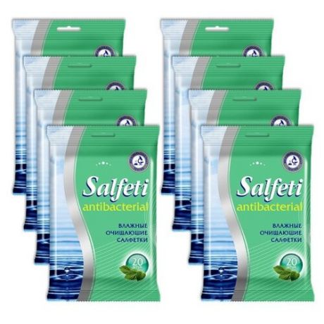 Salfeti antibac №20 влажные салфетки антибактериальные (8 уп в наборе)
