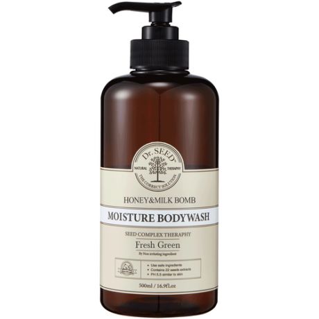 Dr. SEED Honey & Milk Bomb Bodywash Fresh Green Гель для душа с ароматом зеленой свежести, 500мл
