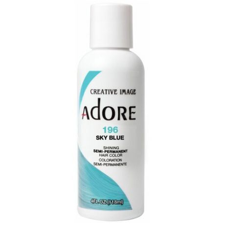 Краситель прямого действия ADORE Shining Semi-Permanent Hair Color Sky Blue 196, 118 мл