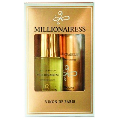 Новая Заря Женский Миллионерша (Millionairess) Набор: парфюмированная вода 50мл, дезодорант 75мл