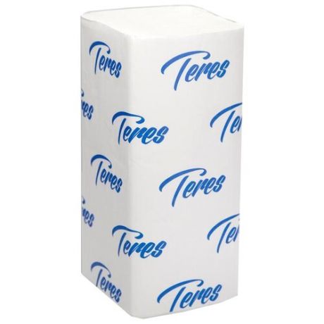 Полотенца бумажные Терес Стандарт белые однослойные Т-0226 200 лист.