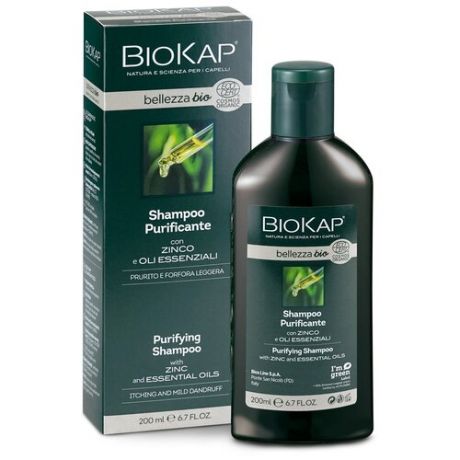 Шампунь для волос BioKap BIO очищающий, 200 мл