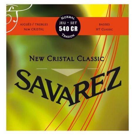 Savarez 540CR New Cristal Classic Red standard tension струны для классической гитары, нейлон