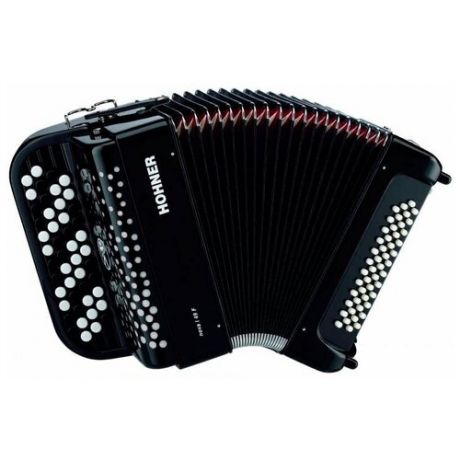 HOHNER Nova I 49 F (A4246) black - кнопочный аккордеон, гриф B, Freebass