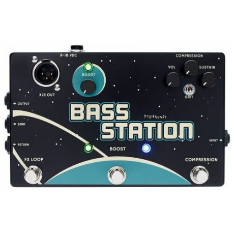 Pigtronix Bass Station басовый эффект booster / compressor