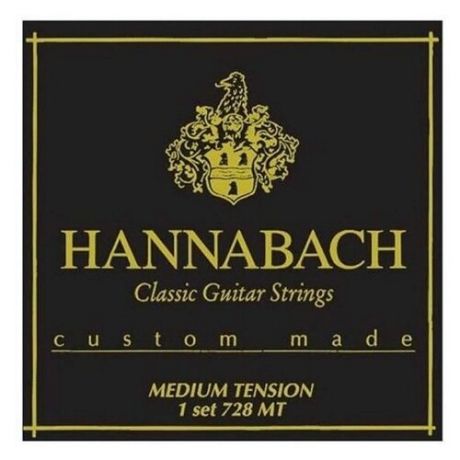 Струны для классической гитары Hannabach 728MT Custom Made Black