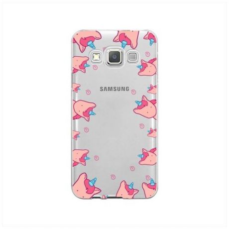 Силиконовый чехол "Макароны карамель" на Samsung Galaxy A3 / Самсунг Галакси А3