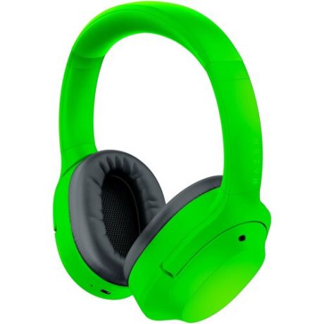 Беспроводные наушники Razer Opus X (Green) с микрофоном, активное шумоподавление ANC, Bluetooth 5.0, AAC, SBC, игровой режим с низкой задержкой