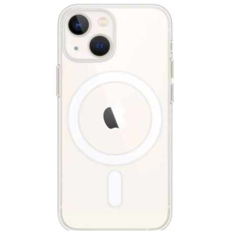 Прозрачный чехол для iPhone 13 с MagSafe и доп. выступом для защиты камеры с быстрой беспроводной зарядкой / айфон 13