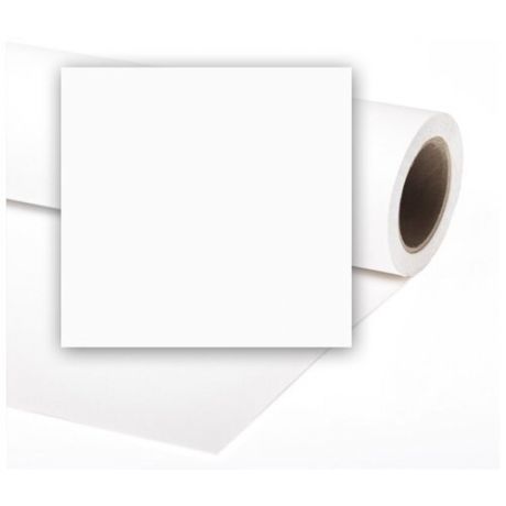 Бумажный фон Raylab 1.35х6м Arctic White белый