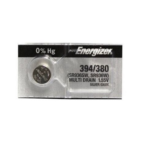Серебряно-цинковая батарейка для часов Energizer 394 / 380 1 шт