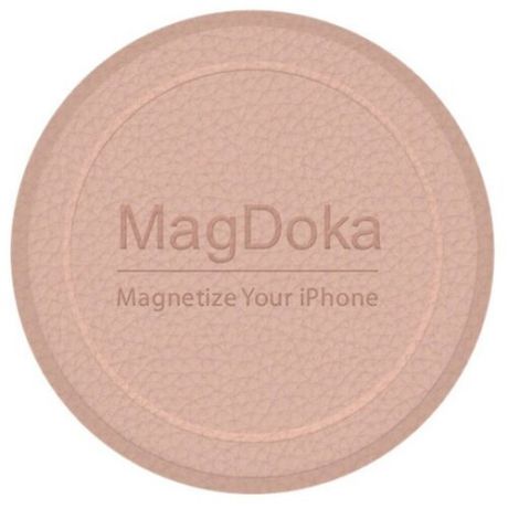 SwitchEasy Магнитное крепление SwitchEasy MagDoka Mounting Disc для зарядного устройства Apple MagSafe. Совместим с Apple iPhone 12&11. Внешняя отделка: полиуретан. Цвет: розовый