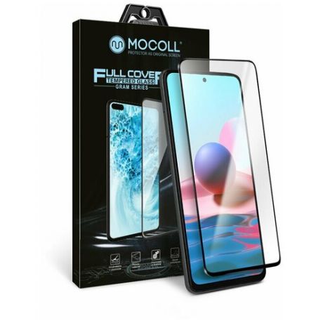 Защитное стекло MOCOLL полноразмерное 2.5D для Xiaomi Mi 11 Lite 2021 Черное (серия Gram)