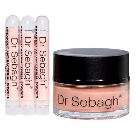 Комплекс для жирной кожи и кожи с акне Dr Sebagh Breakout Antibacterial Powder + Breakout Cream