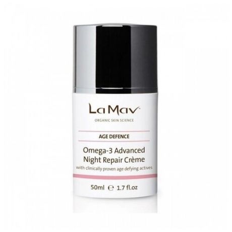 Восстанавливающий ночной крем Omega-3 LA MAV Omega-3 Advanced Night Repair Crème