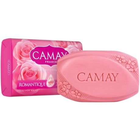 Мыло туалетное CAMAY Романтик, с ароматом французской розы, 85 г