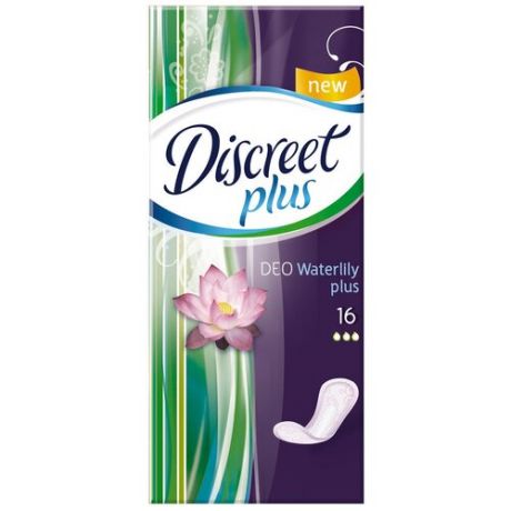 Прокладки ежедневные Discreet Plus Deo WaterLily Plus, 50 шт. - Procter and Gamble