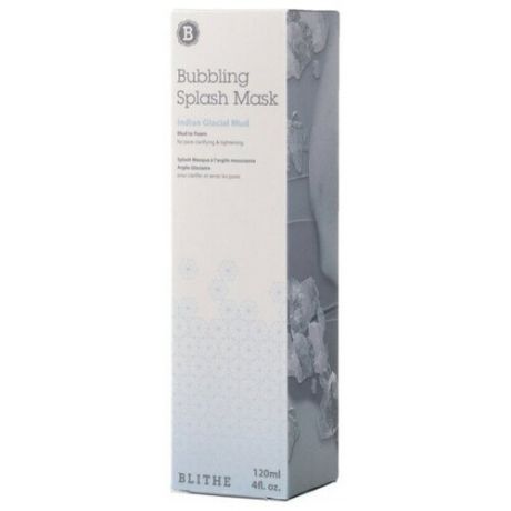 BLITHE Кислородная глиняная сплэш-маска с индийской ледяной глиной Bubbling Splash Mask Indian Glacial Mud 120 мл