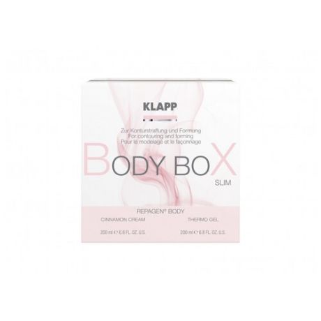 Набор для ухода за телом термогель для тела + контур-крем с корицей KLAPP REPAGEN BODY "Slim"