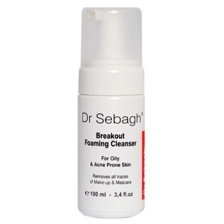 Очищающая пенка для жирной кожи и кожи с акне Dr Sebagh Breakout Foaming Cleanser For Oily & Acne Prone Skin